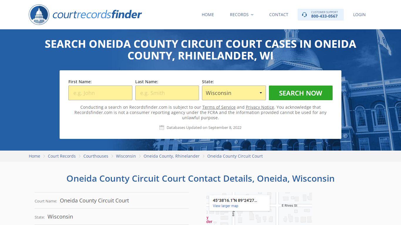 Oneida County Circuit Court Case Search - RecordsFinder
